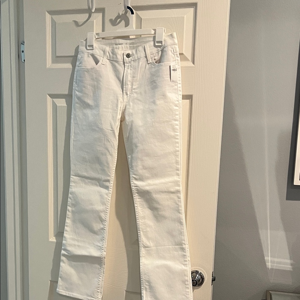 Old Navy Women's White Flare Jeans